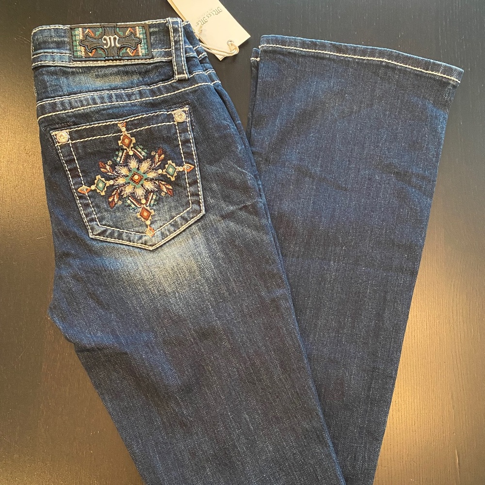 Miss Me Cosmic Love Bootcut Style # M3658B